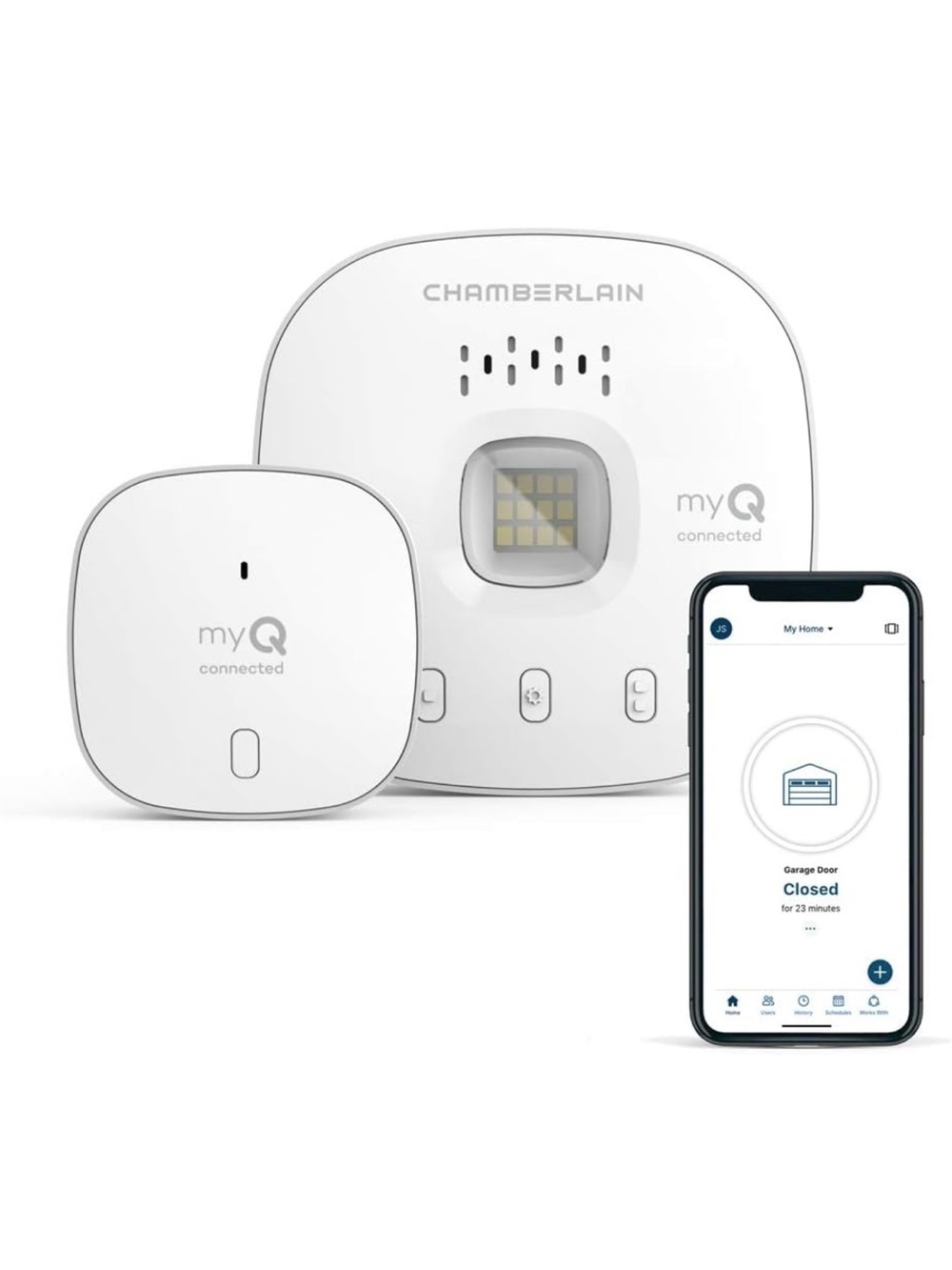 New, not opened Chamberlain myQ Connected Garage Door Sensor & Smart Hub - White